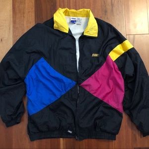 Vintage color block windbreaker